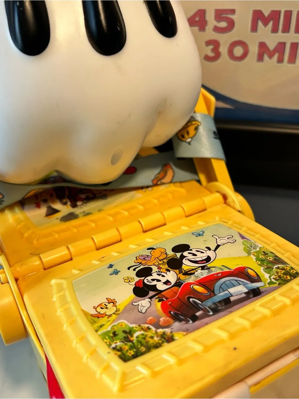 Disney Mickey Mouse Hand Runaway Railway Perfect Picnic Basket Popcorn Bucket